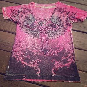 Sinful V Neck with gemstones